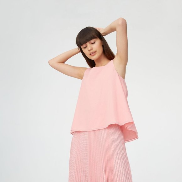 NWT Club Monaco McCarren Tie-Back Cotton Tank - Picture 2 of 10